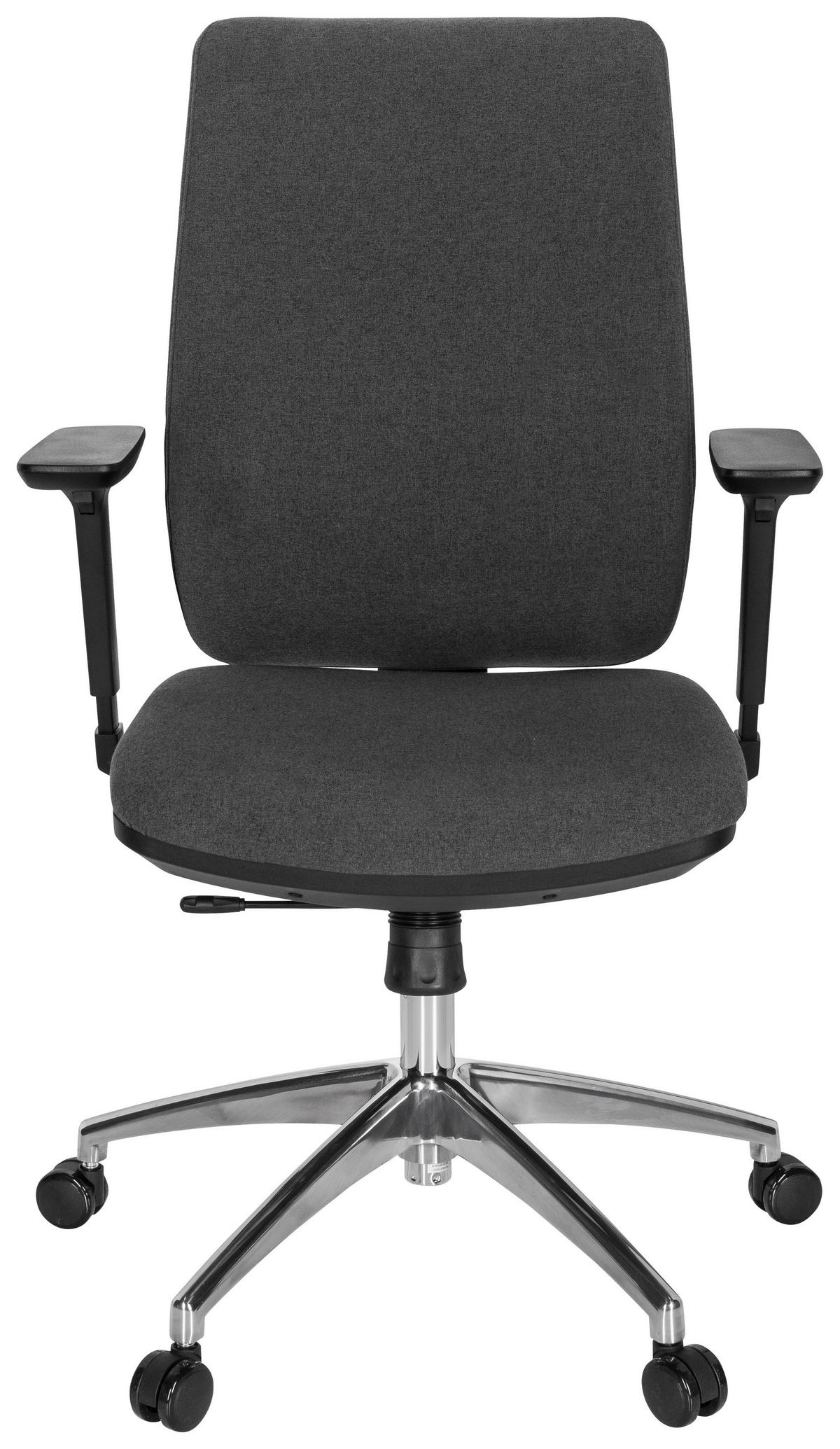 Vrtljivi Stol Integrio I, Temno Siva - barve kroma/temno siva, Moderno, kovina/umetna masa (74/123/63cm) - MID.YOU