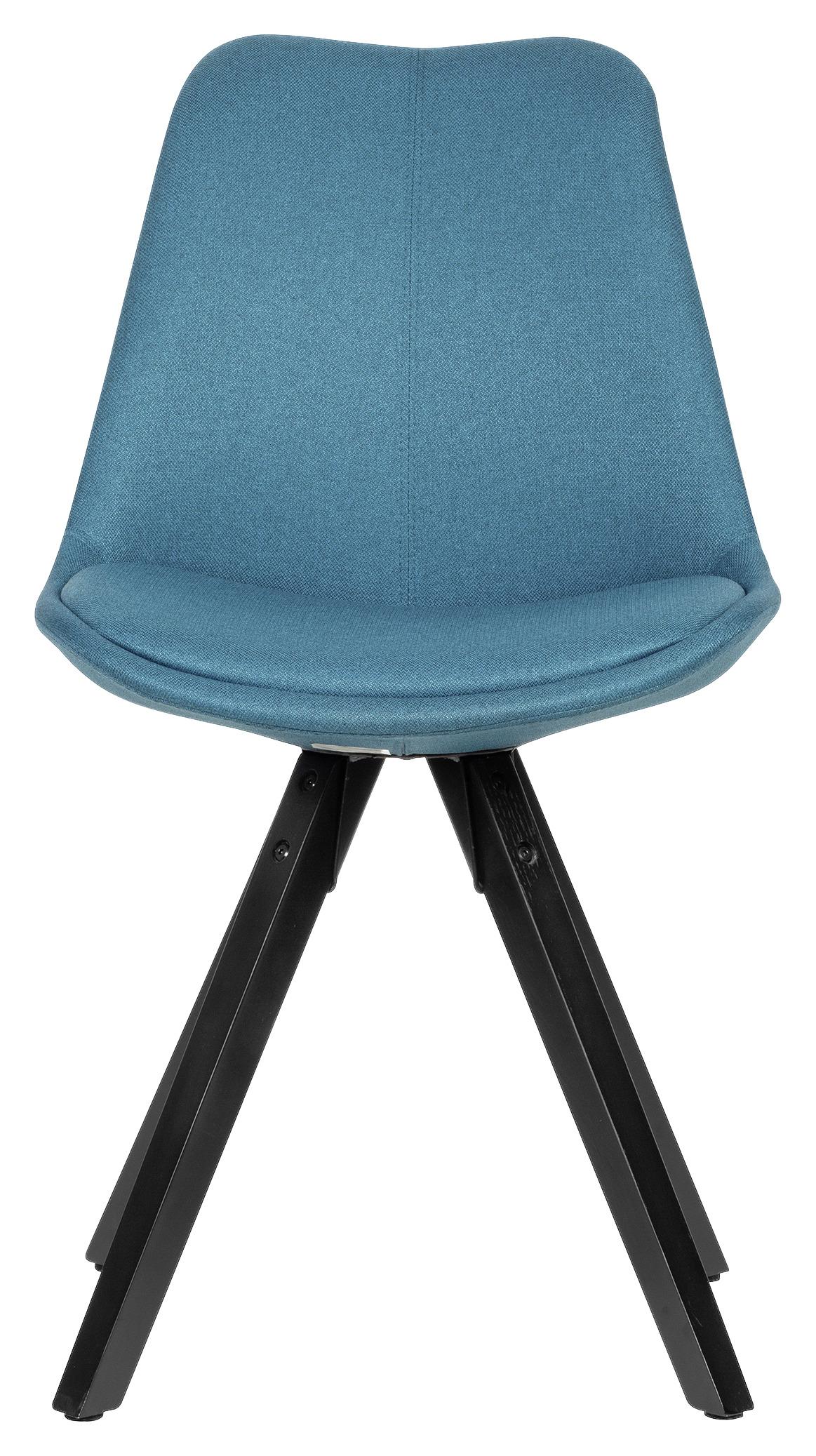 Set Stolov Wl6.124 - barve petroleja/črna, Moderno, tekstil/les (49/87/52cm) - MID.YOU