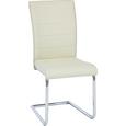 Schwingstuhl in Creme - Chromfarben/Creme, KONVENTIONELL, Textil/Metall (45,5/96/62cm) - MÖMAX modern living