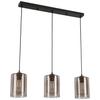 HÄNGLAMPA JIRMI - svart/guldfärgad, Modern, metall/glas (81/15,5/120cm) - Premium Living