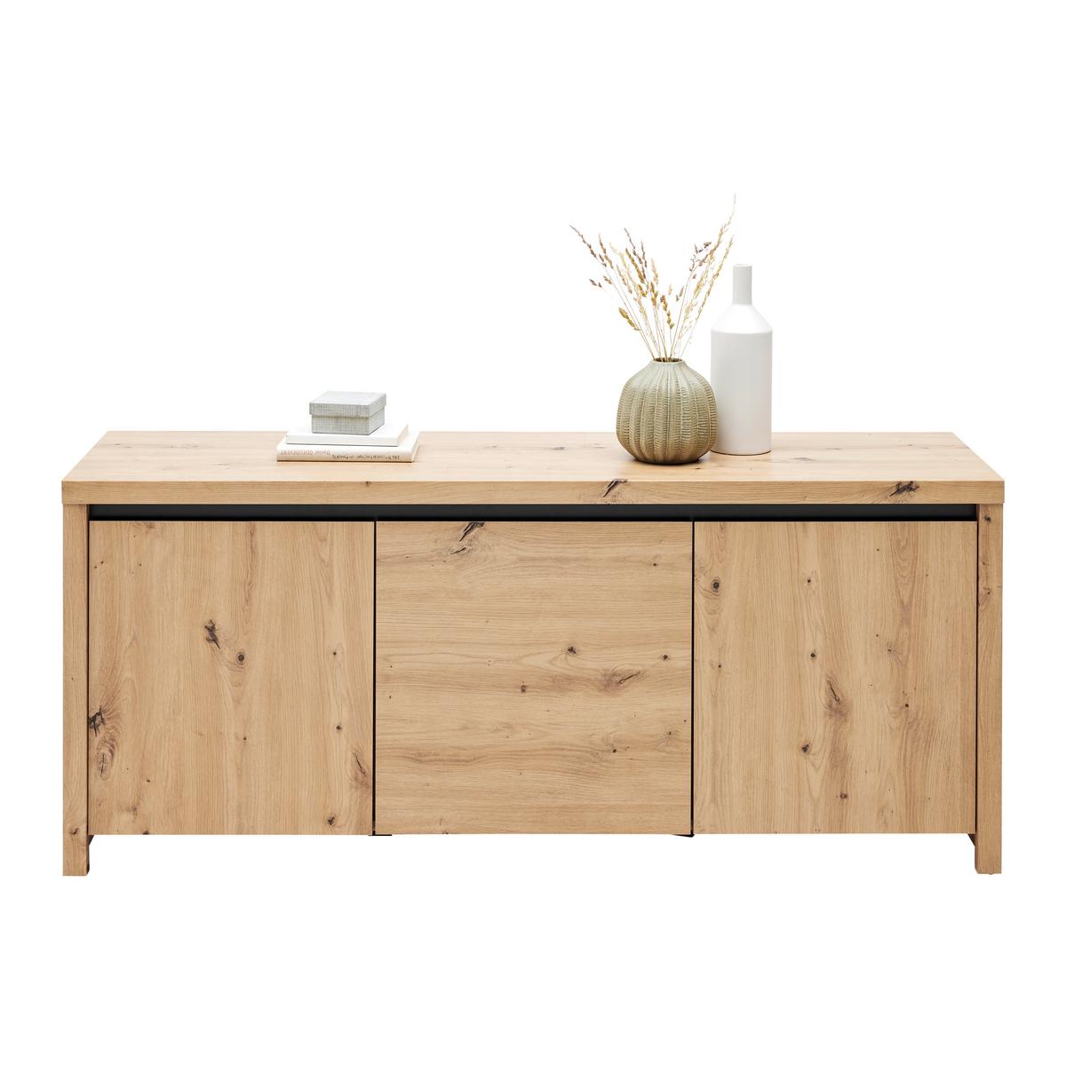 Lowboard Larios B in Eiche Artisan - Eiche Artisan/Weiß, MODERN, Holzwerkstoff (143/61/40cm) - Mömax
