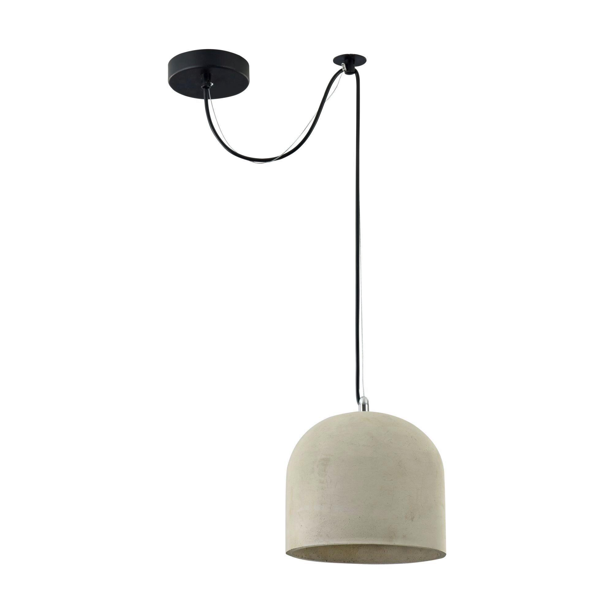 Pendelleuchte Broni Grau max. 60 Watt - Schwarz/Grau, Trend, Stein/Metall (20/18cm) - MAYTONI