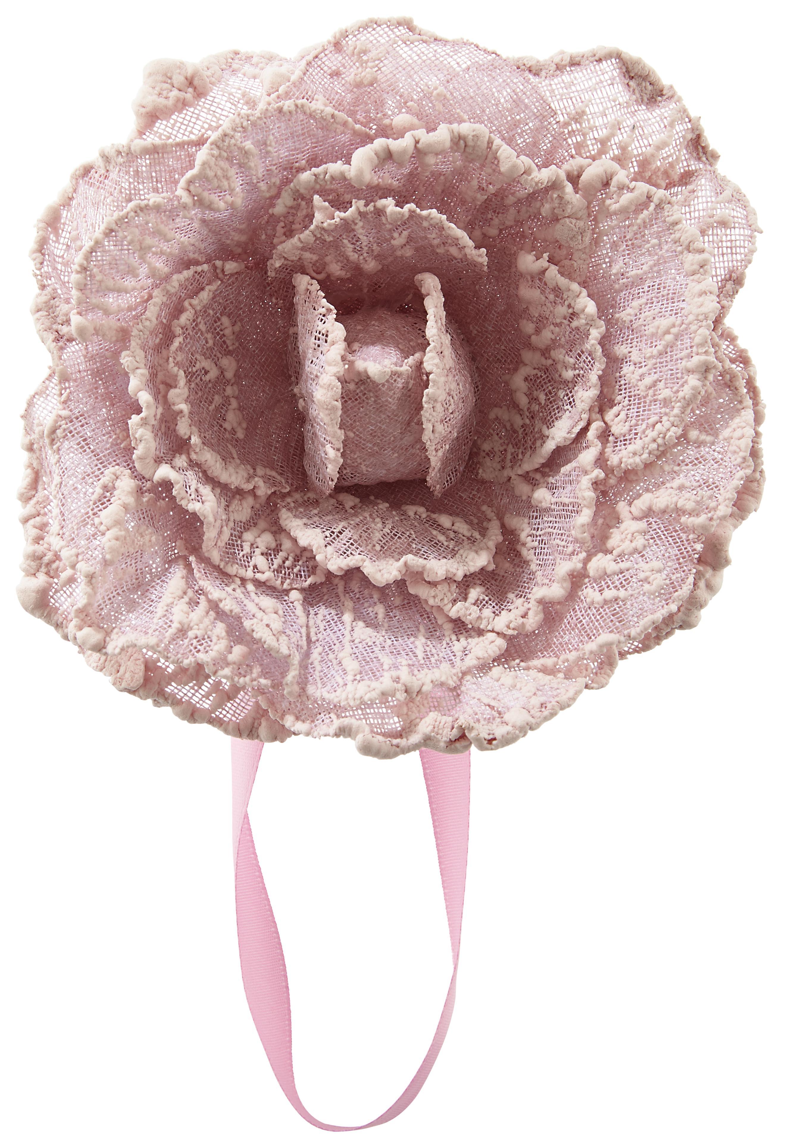 Raffhalter Rose in Rosa - Rosa, ROMANTIK / LANDHAUS, Textil (11cm) - Mömax modern living