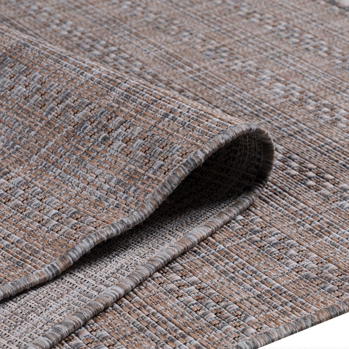 Outdoorteppich Zagora Grau/Beige ca. 140x200cm - Beige/Grau, Basics, Textil (140/200cm) - Novel
