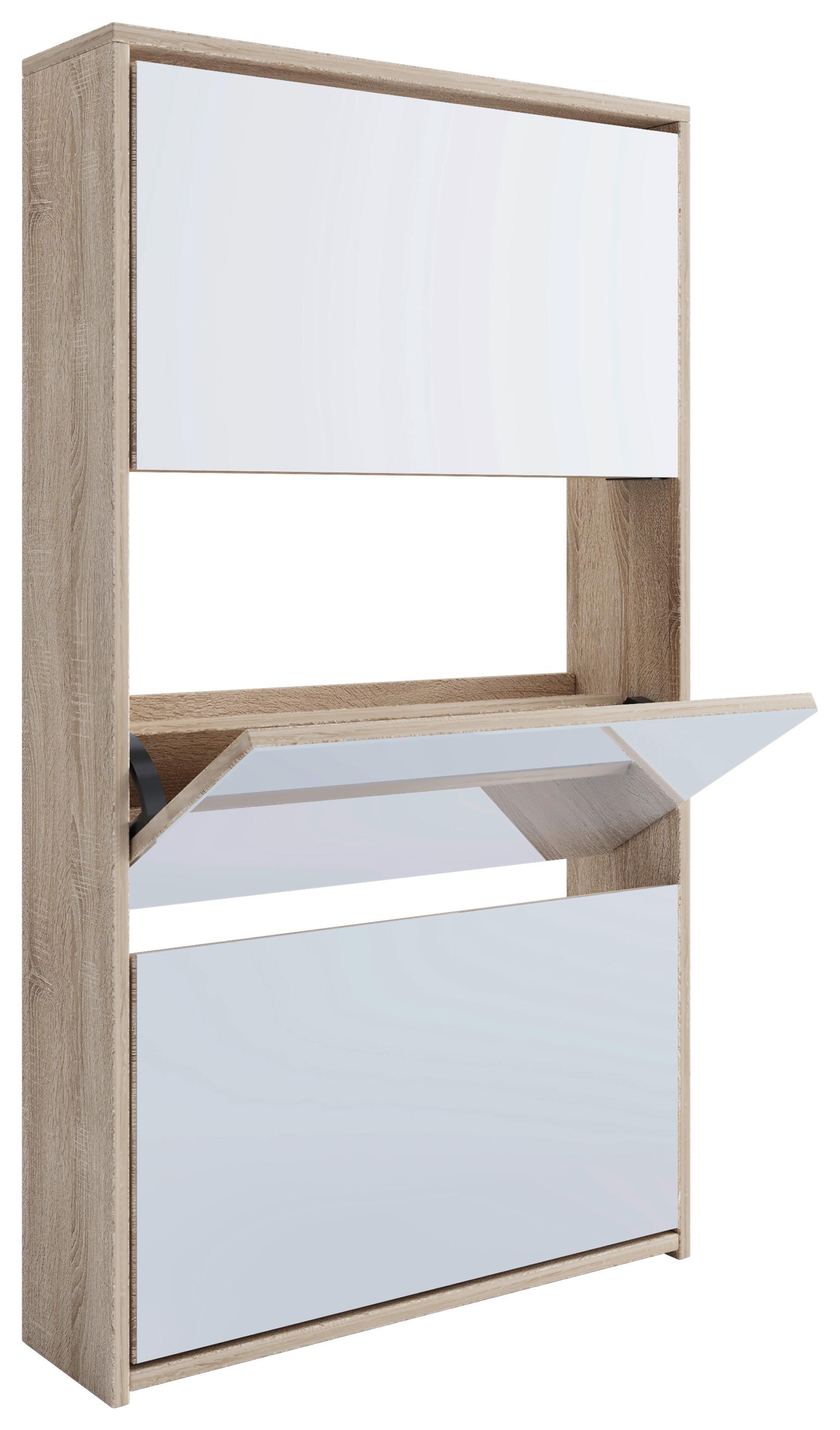 Schuhkipper Stido XL Honigeiche/Weiß - Honigeiche, KONVENTIONELL, Holzwerkstoff (63/111,6/17cm) - MID.YOU