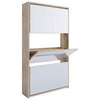 Schuhkipper Stido XL Honigeiche/Weiß - Honigeiche, KONVENTIONELL, Holzwerkstoff (63/111,6/17cm) - MID.YOU