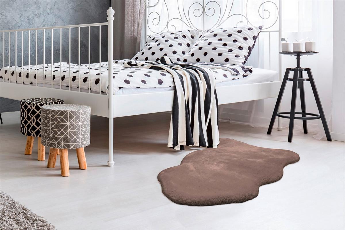 TEPPICH RABBIT LIGHT 825 TAUPE - Braun, Konventionell, Textil (60/90cm) - Kayoom