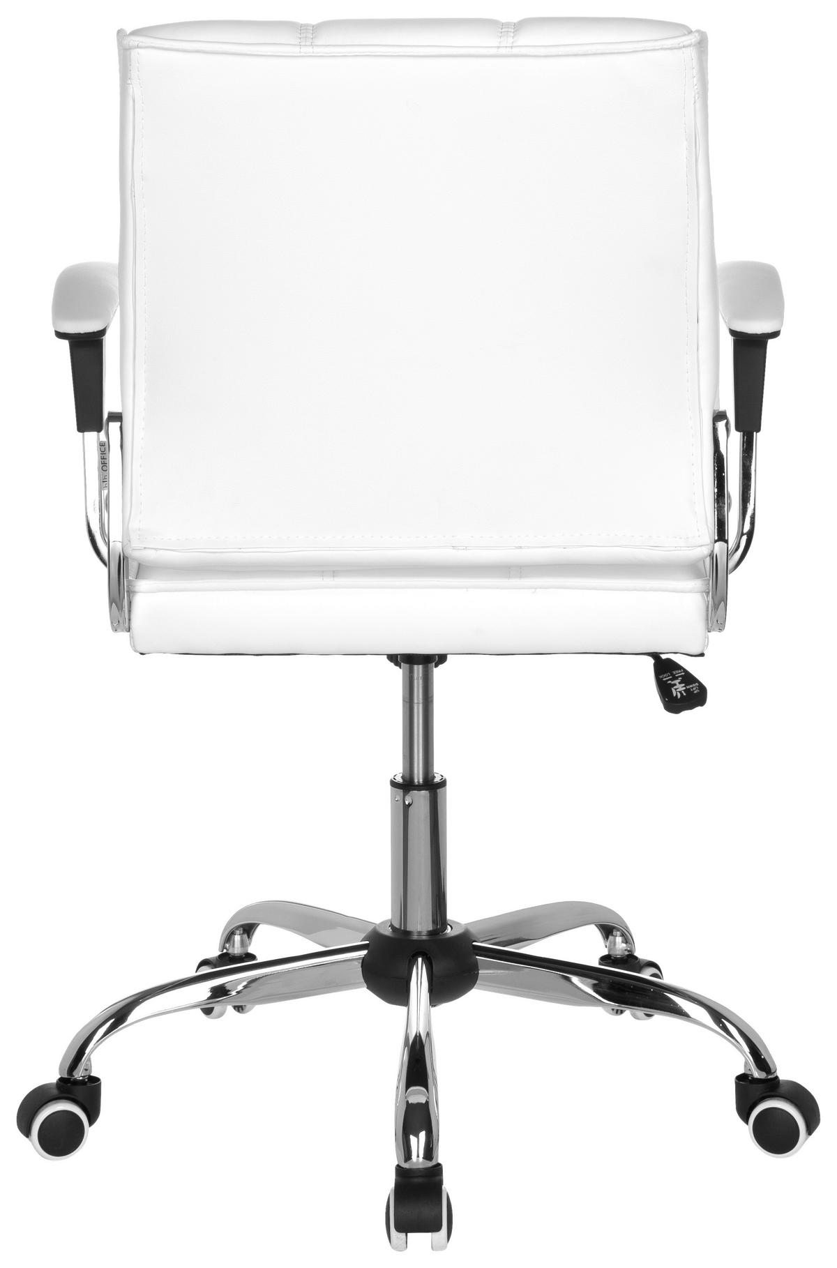 Vrtljiv Stol Ernesto, Bela - barve kroma/bela, Moderno, kovina/umetna masa (61/87/59cm) - MID.YOU