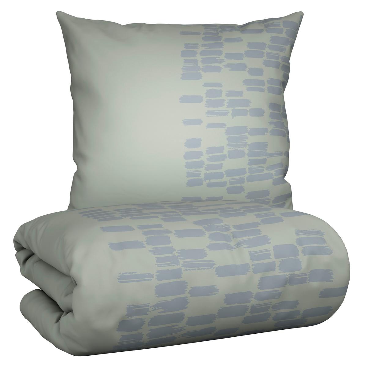 Bettwäsche Brush Strokes Grau ca. 135x200cm - Grau, Textil (135/200cm) - Modern Living