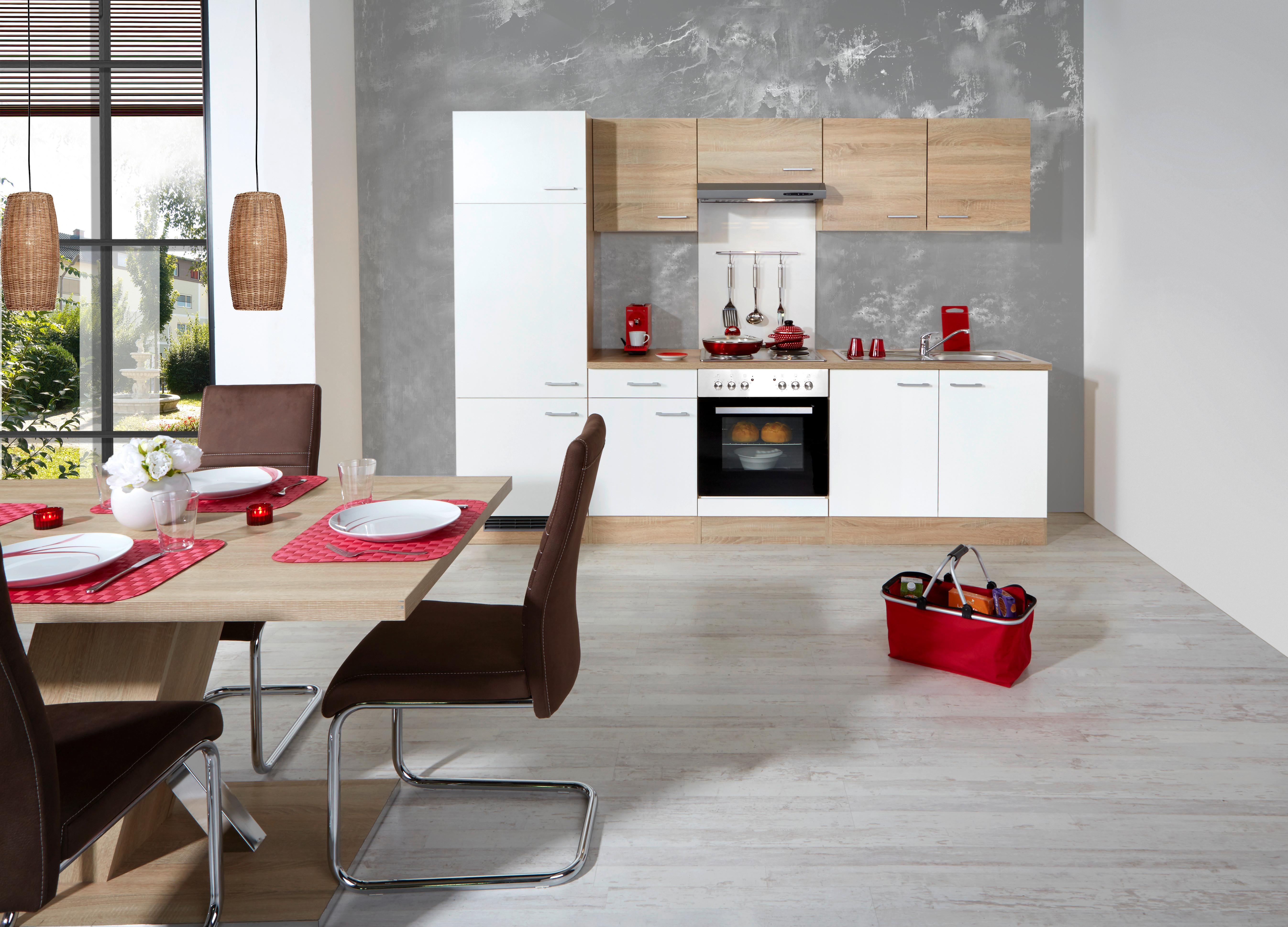 Kuhinjski Blok Samoa - aluminij/bela, Konvencionalno, leseni material (270cm)