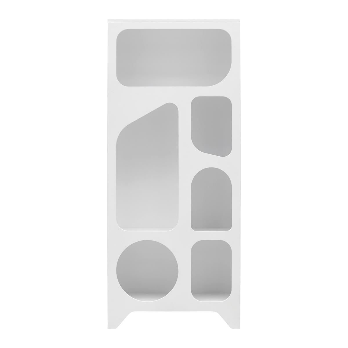 Polica Setto - bijela, Romantično / ladanjski, drvni materijal (75/175/31cm) - Premium Living