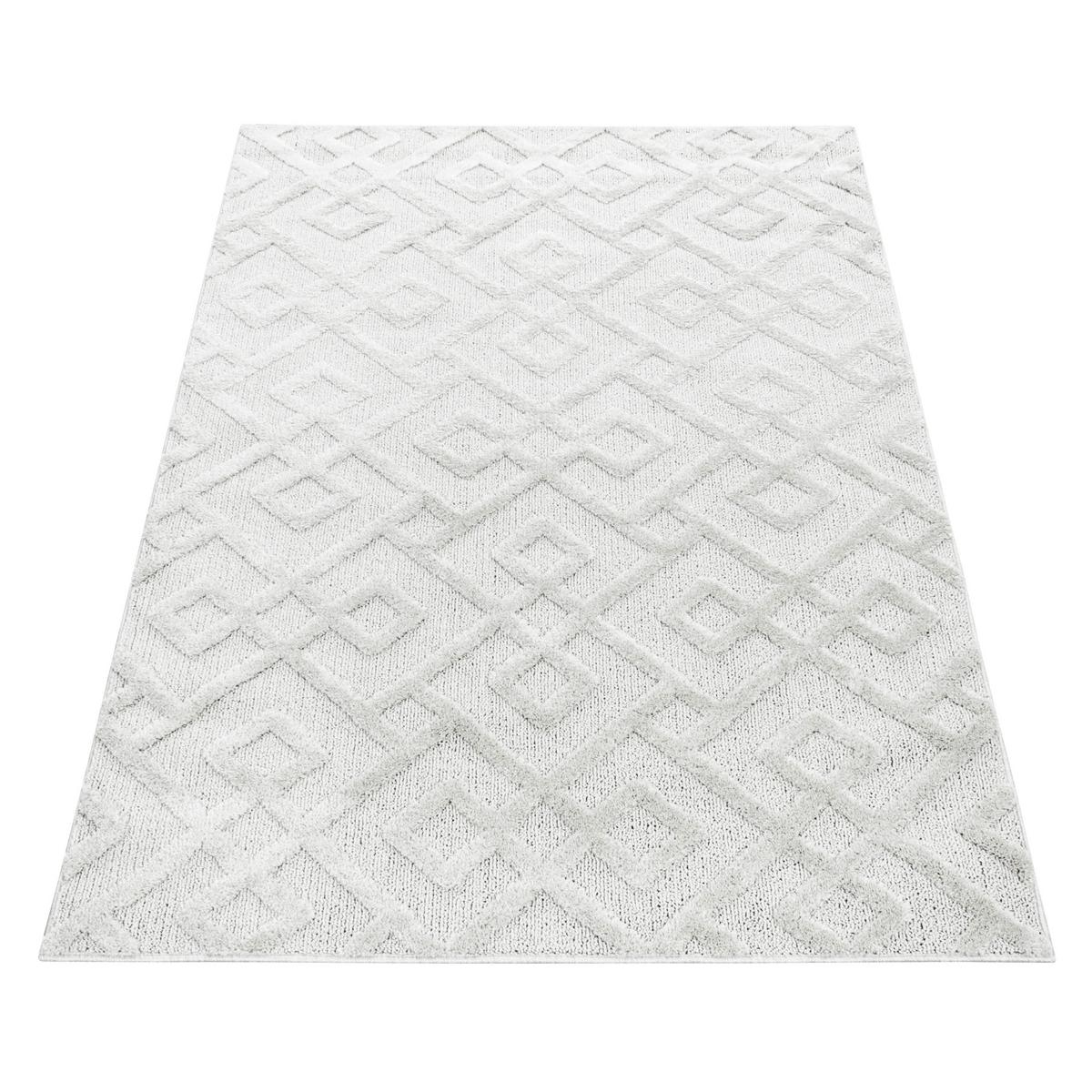 Webteppich Pisa Creme ca. 60x110cm - Creme, KONVENTIONELL, Textil (60/110cm)