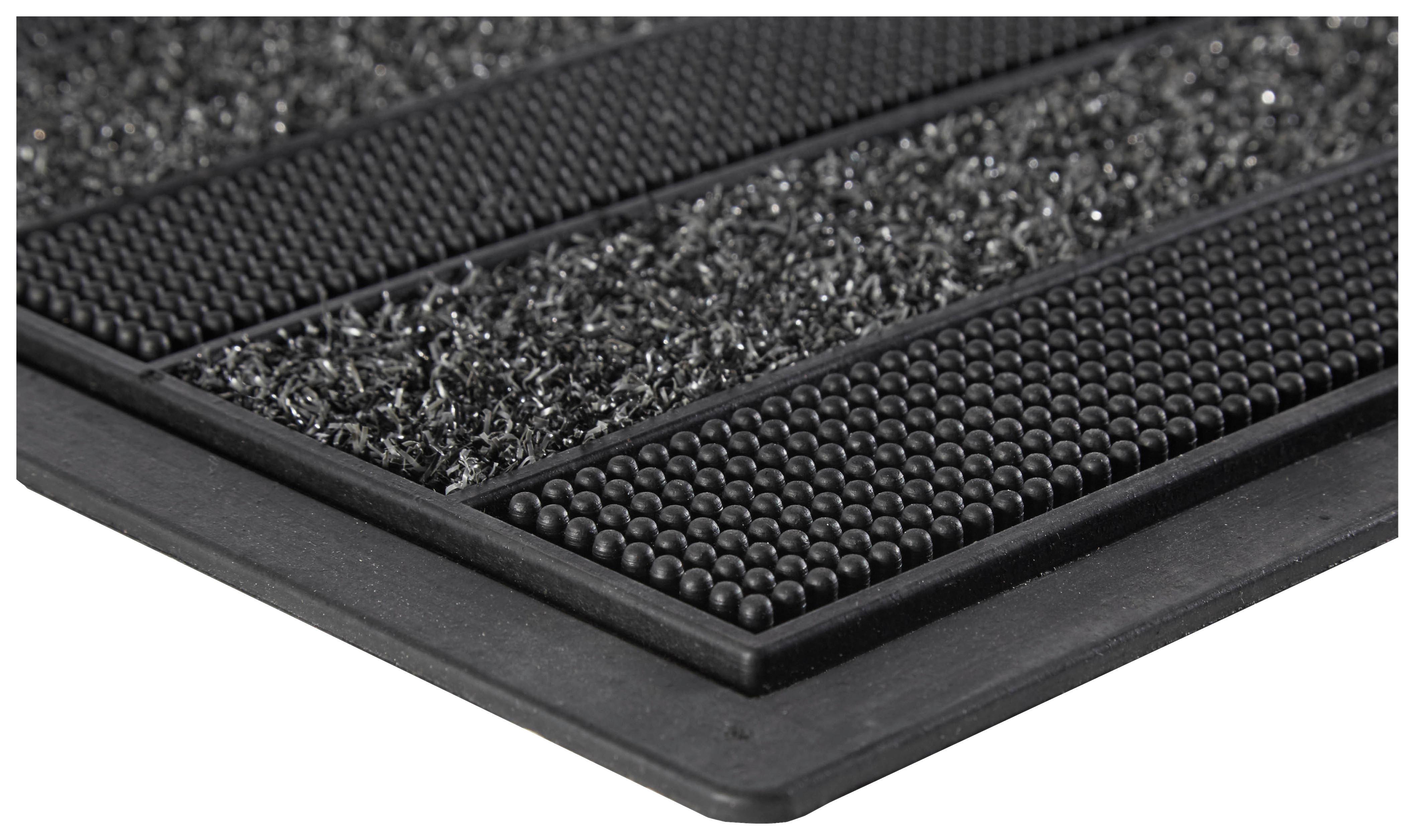 DÖRRMATTA CACTUS ANTHRA 40X60CM - svart, plast (40/60cm) - Modern Living