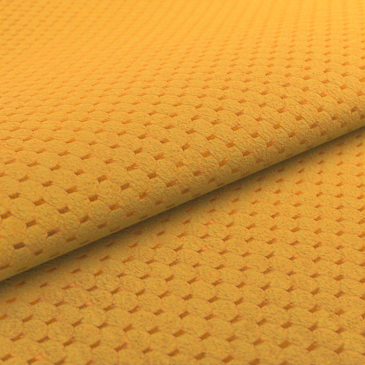 Sarokkanapé Levi - mustársárga, Modern, textil (168/287cm)
