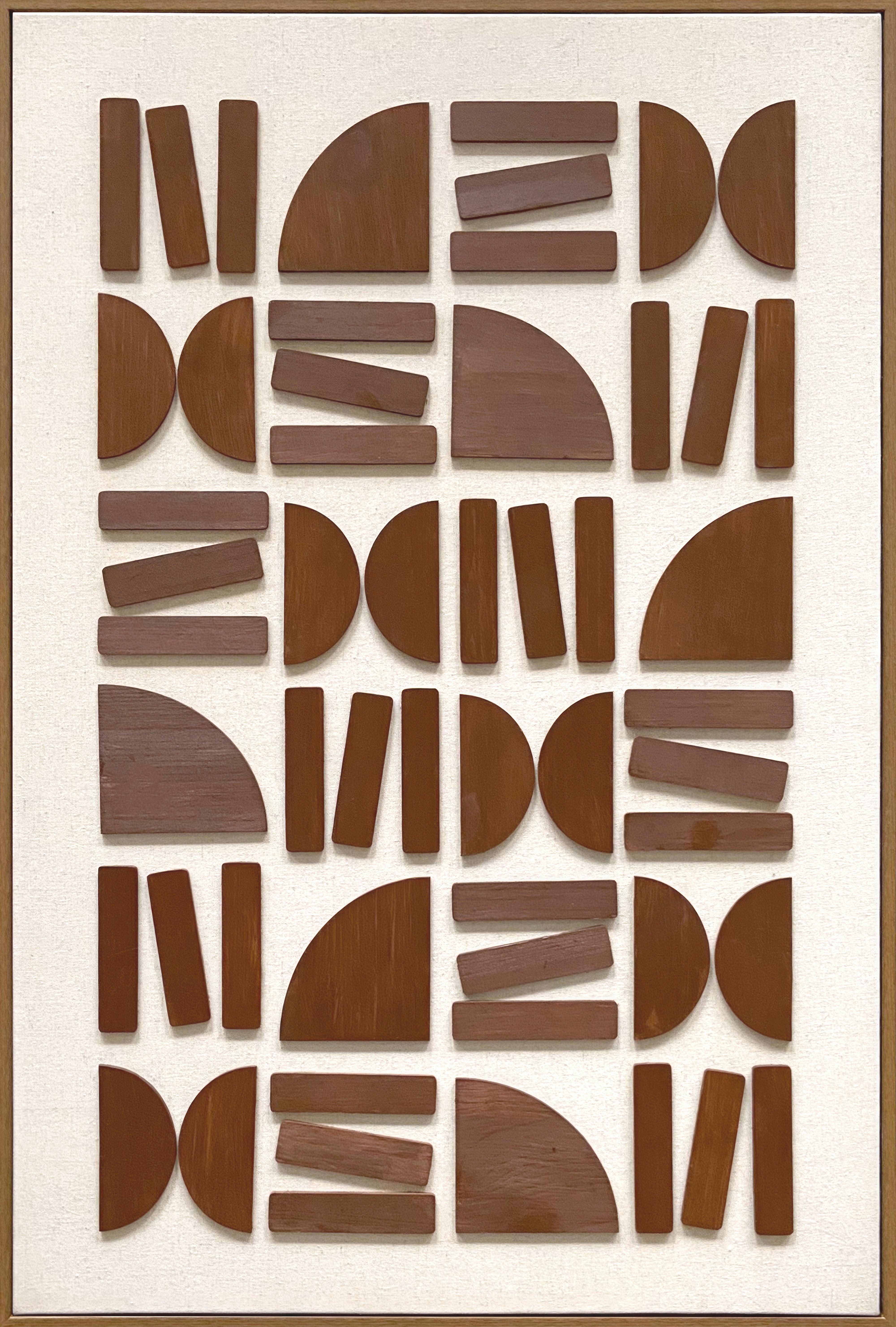 Keilrahmenbild Denise ca. 60x90cm - Walnussfarben/Braun, Modern, Holzwerkstoff/Kunststoff (60/90cm) - Premium Living