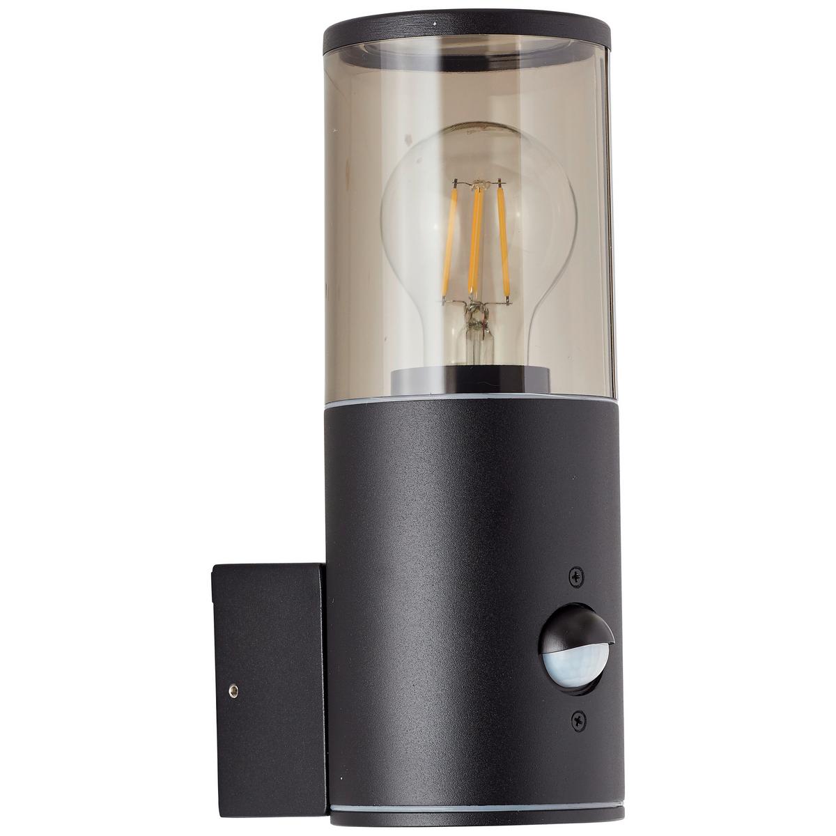 Außenwandleuchte Sergioro Schwarz max. 20 Watt - Schwarz, Basics, Kunststoff/Metall (20,2/9/12,5cm) - Brilliant