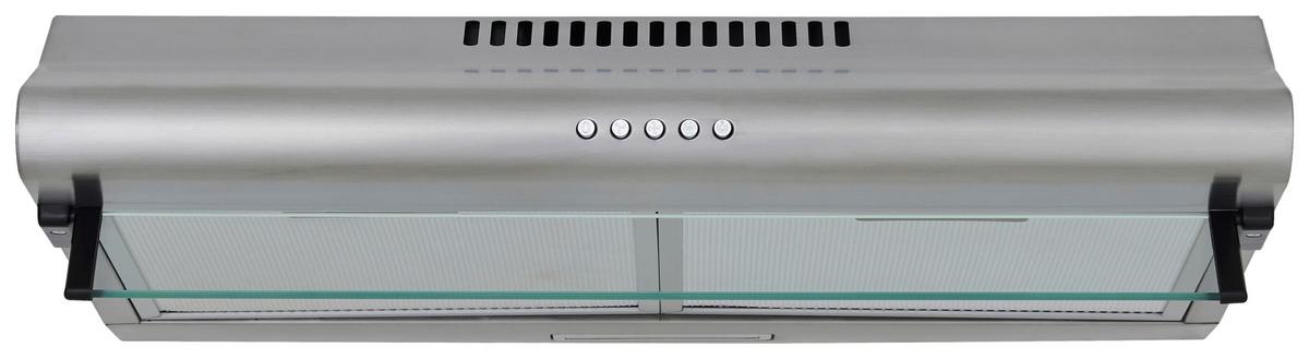Dunstabzugshaube Tila ca. 60/13/50 cm Edelstahlfarben - Edelstahlfarben, Trend, Glas/Metall (60/13/50cm) - Respekta