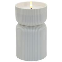 LED-Kerze Lioris Weiß max. 0,06 Watt - Weiß, Kunststoff (10/17cm) - Mömax