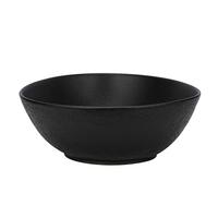 Salatschüssel Haruki in Schwarz - Schwarz, MODERN, Keramik (25,4/23,5/9,5cm) - Premium Living