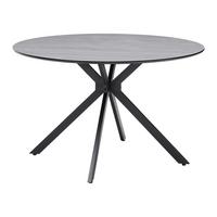 Esstisch Luca in Grau - Schwarz/Grau, Design, Holzwerkstoff/Metall (120/120/75cm) - Mömax