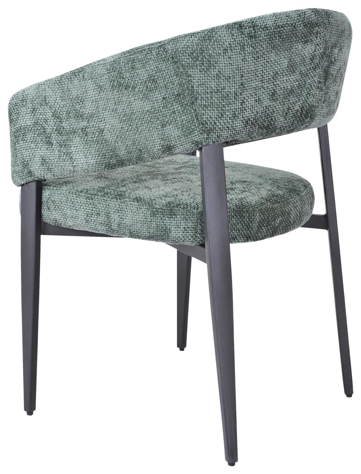 Stolica Astra - siva/zelena, Moderno, metal/tekstil (59,5/83/58,5cm) - Premium Living