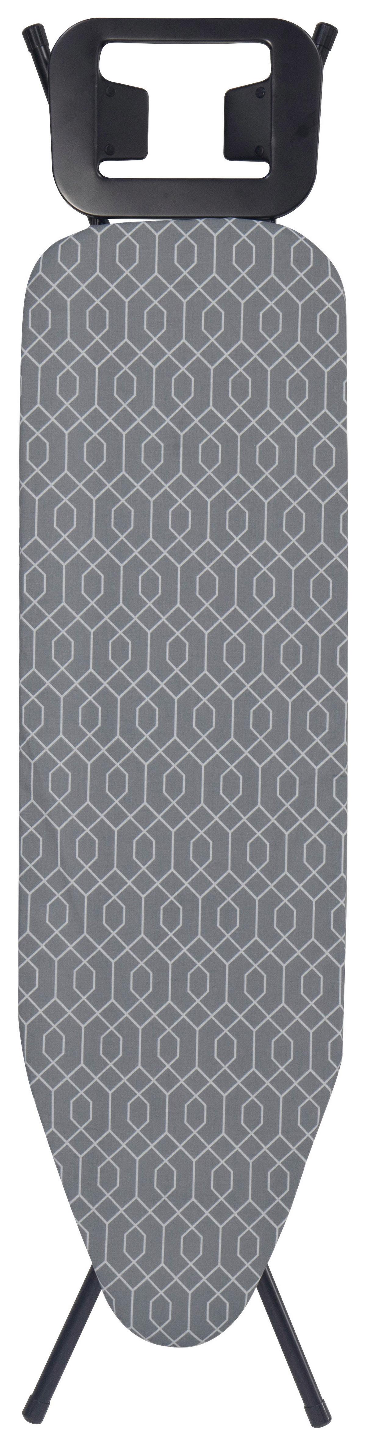 Bügelbrett Michi Grau - Grau, MODERN, Kunststoff/Textil (127/30/89cm) - Mömax