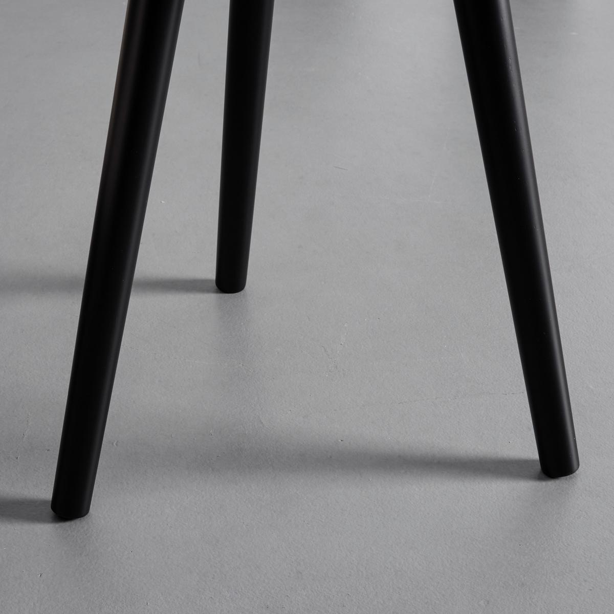 Beistelltisch Denis Natur /Schwarz Kiefer Teilmassiv - Schwarz/Naturfarben, MODERN, Holz/Holzwerkstoff (38/38/48cm) - Bessagi Home