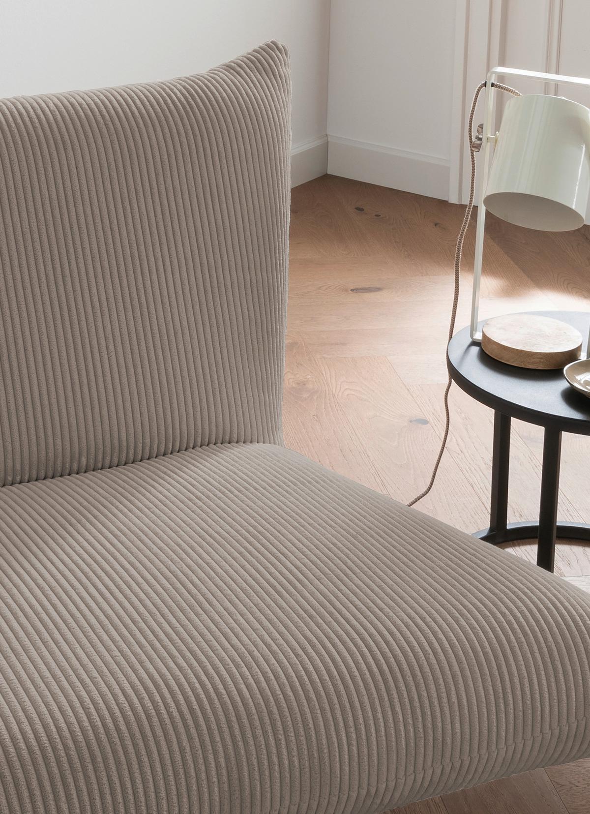 Relaxsessel Cremona Graubraun - Graubraun/Schwarz, Design, Textil/Metall (100/78/96cm) - Livetastic