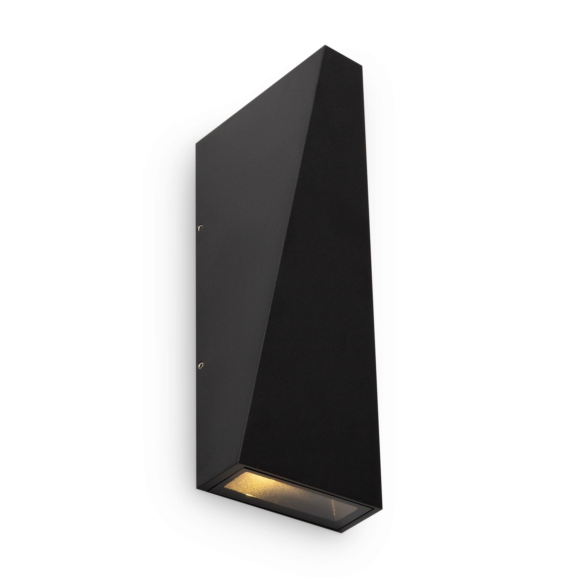 Außenwandleuchte Times Square Schwarz max. 6 Watt - Schwarz, Trend, Metall (20/9/9cm) - MAYTONI
