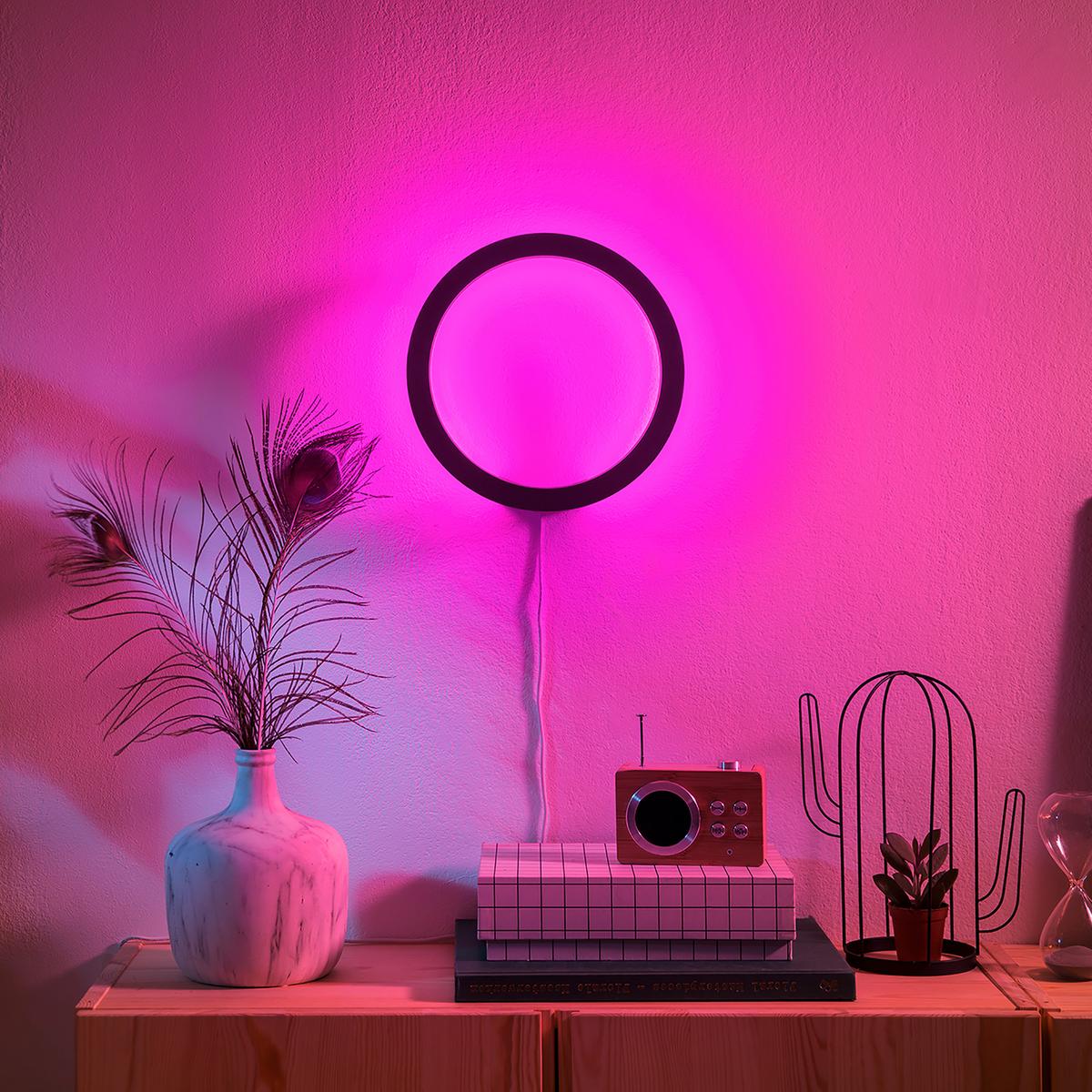 KINKIET LED 34338200 SANA PHILIPS - czarny, Design, metal (25,5/25,5cm) - Philips HUE
