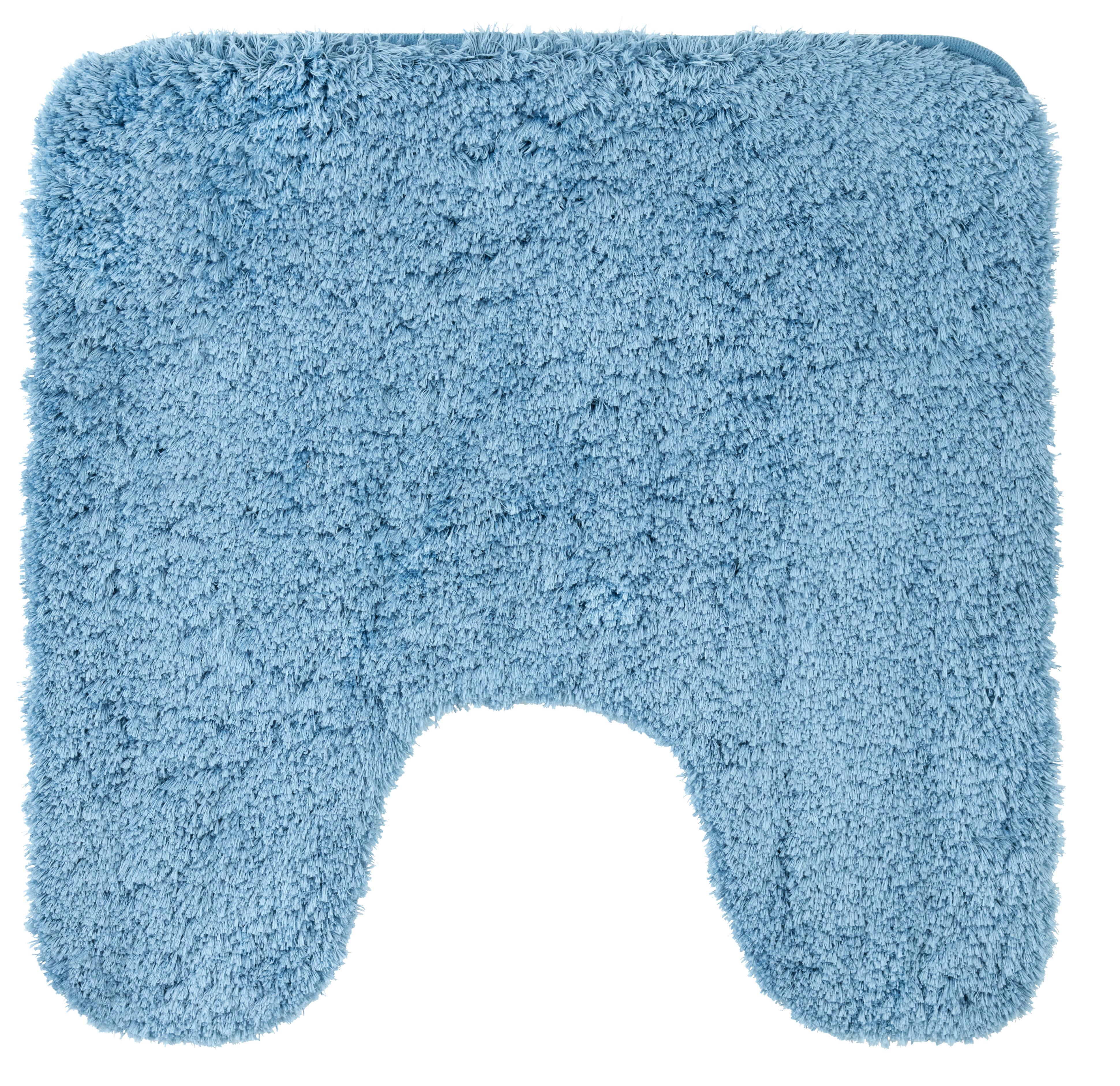 WC-Vorleger Chris in Blau ca. 50x50cm - Blau, Textil (50/50cm) - Premium Living