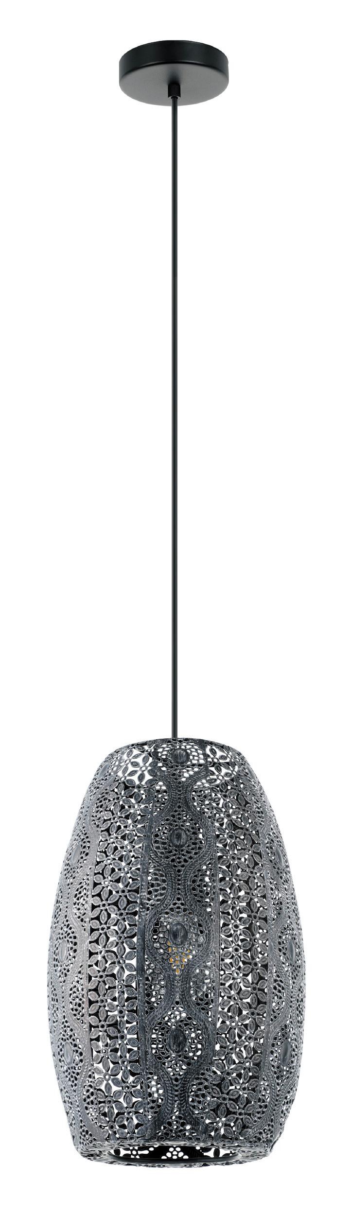 Hängeleuchte 43391* Riyadh - Schwarz, Basics, Metall (22.5/110cm) - Eglo