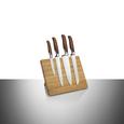 Messerblock Magnet ca. 24x20,5x2,8cm - Naturfarben, Holz/Metall (24/20,5/2,8cm) - Premium Living Messerblock Magnet ca. 24x20,5x2,8cm - Naturfarben, Holz/Metall (24/20,5/2,8cm) - Premium Living