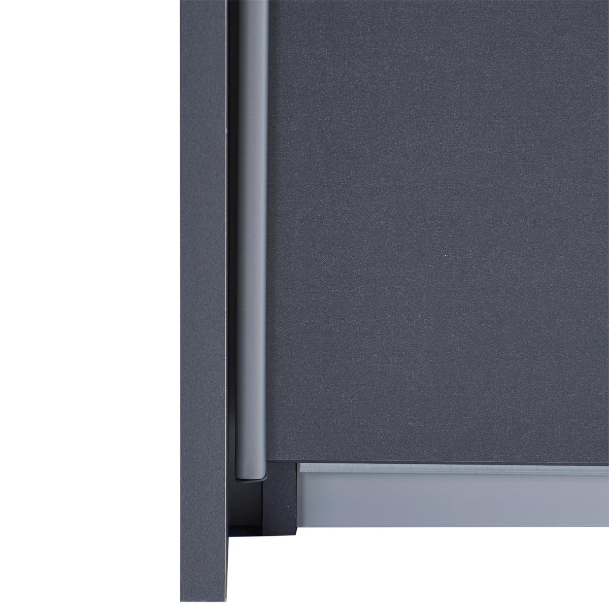 Dulap cu uși culisante MIAMI - gri, Modern, material pe bază de lemn (203/229/62cm)