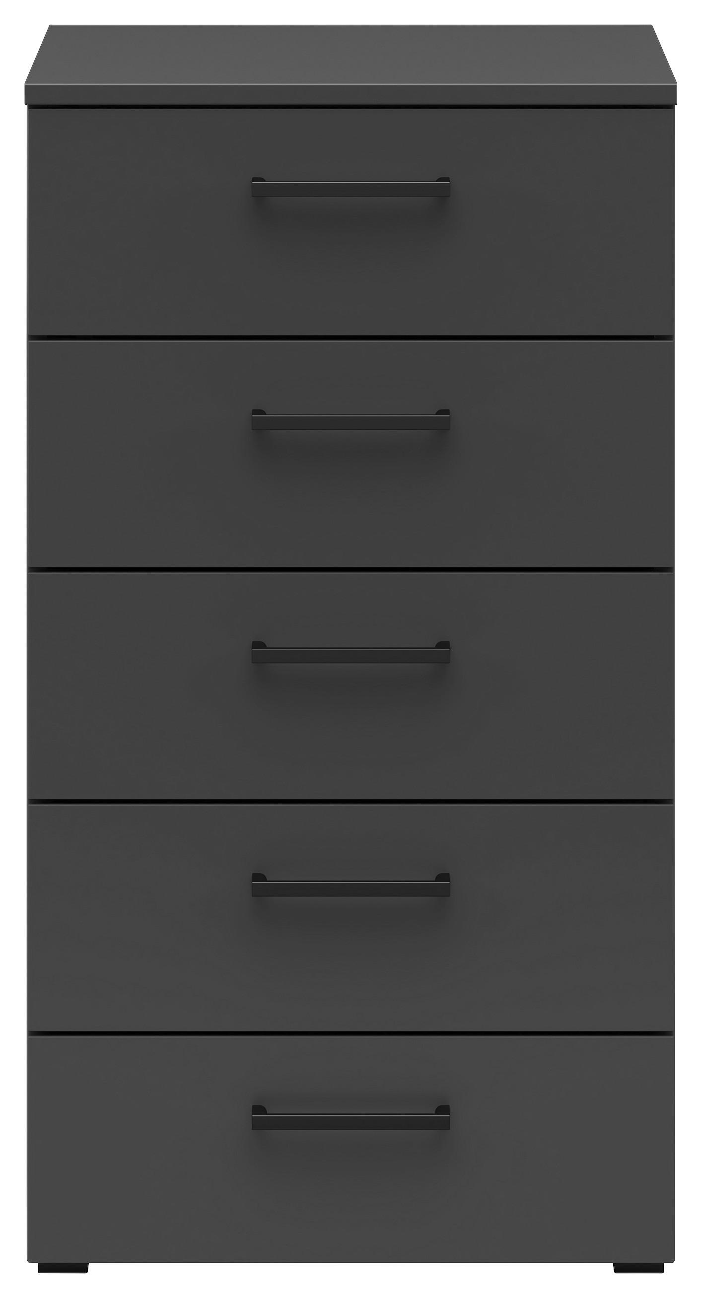 Kommode Multistauraum Graphitfarben - Anthrazit/Graphitfarben, Modern, Holzwerkstoff/Kunststoff (45/83/40cm) - Premium Living