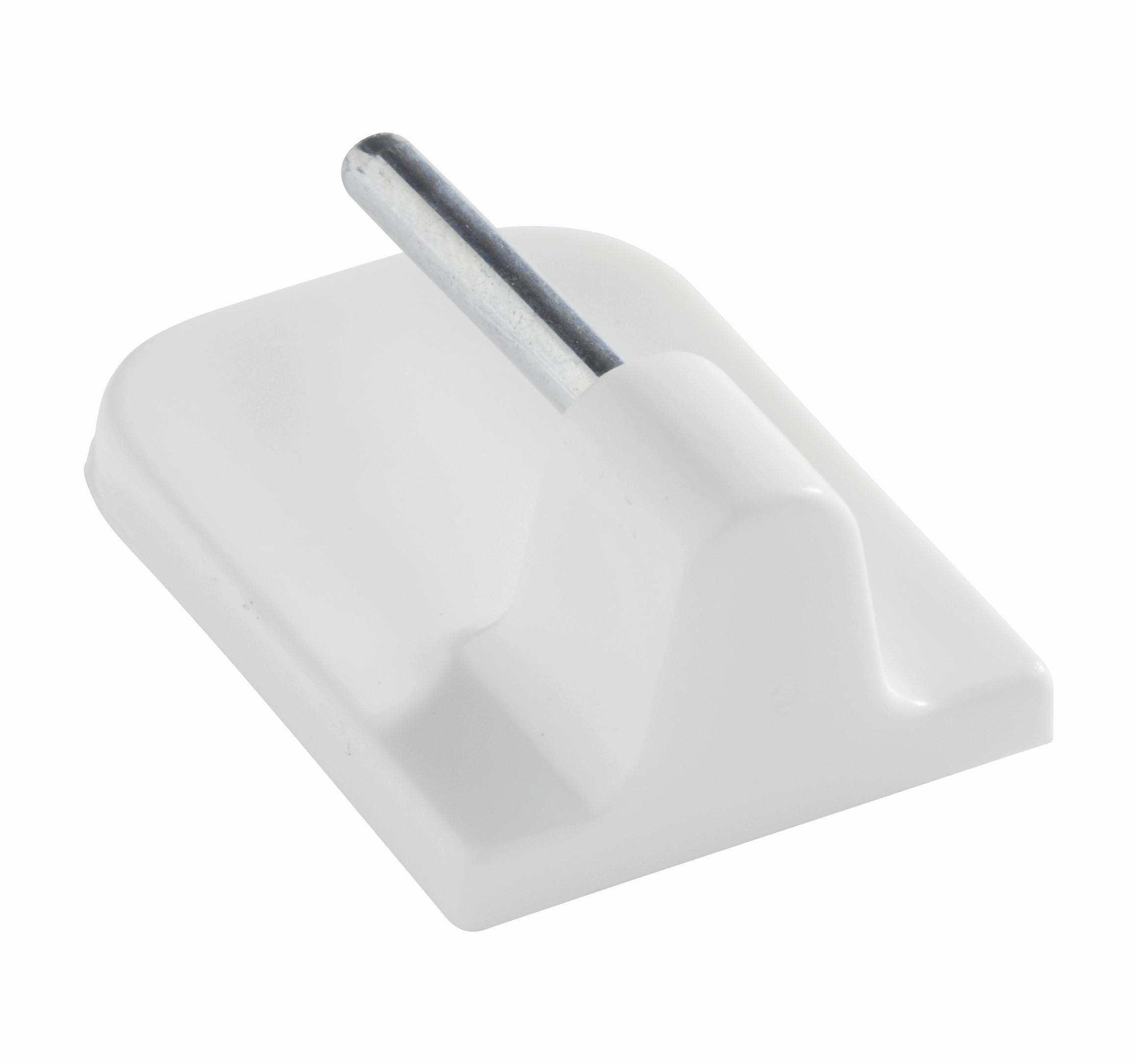 Selbstklebehaken Kurt In Weiss, 4er Set - Weiss, Kunststoff (1/2.3cm) - Modern Living