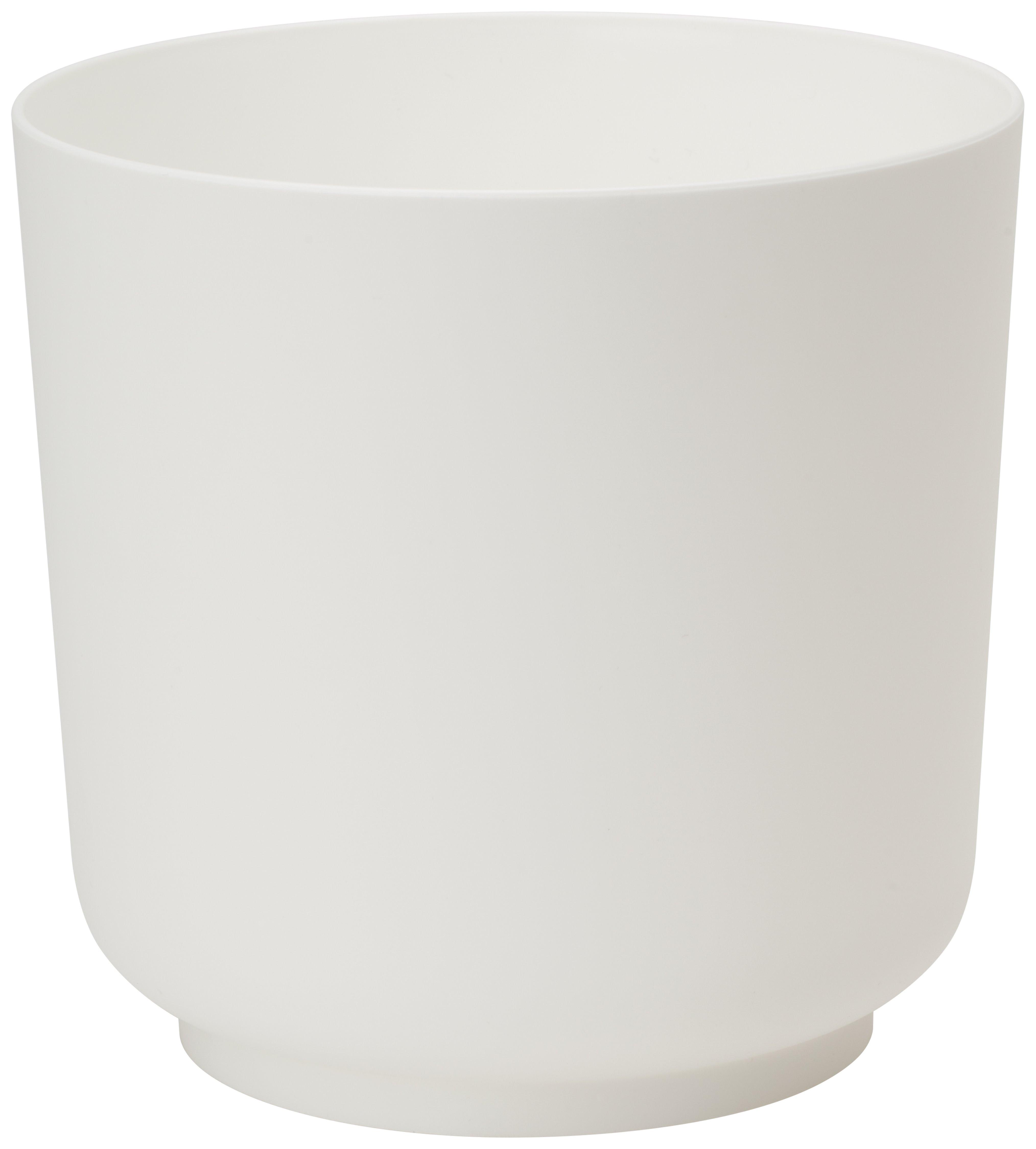 Kaspó Siena Eco 17 - fehér, Konventionell, műanyag (17/16,8cm) - Mömax