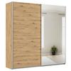 DULAP USI CULISANTE FELDKIRCH - argintiu/stejar Artisan, Modern, material pe bază de lemn (225/229/62cm)