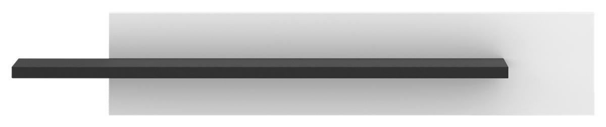 Poliță de perete AMBIENTE PLUS - alb/antracit, Modern, material pe bază de lemn (140/25/20cm) - Modern Living