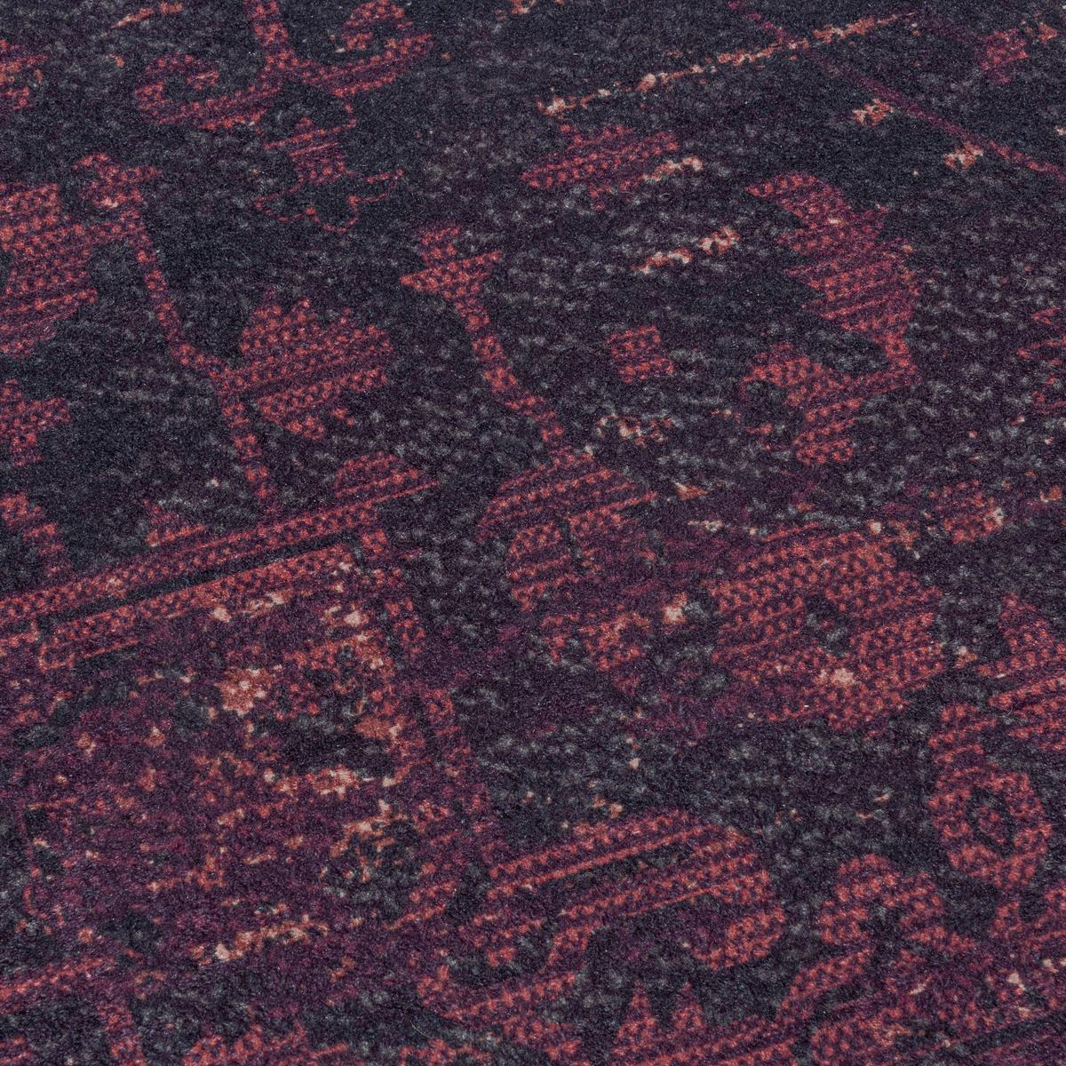 Flachwebeteppich Fiesta Rot/Schwarz ca. 200x290cm - Rot/Schwarz, Design, Textil (200/290cm) - Novel