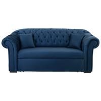 Trosjed Na Razvlačenje Cupido - tamno plava/crna, Design, tekstil/drvo (213/86/99cm) - Mömax