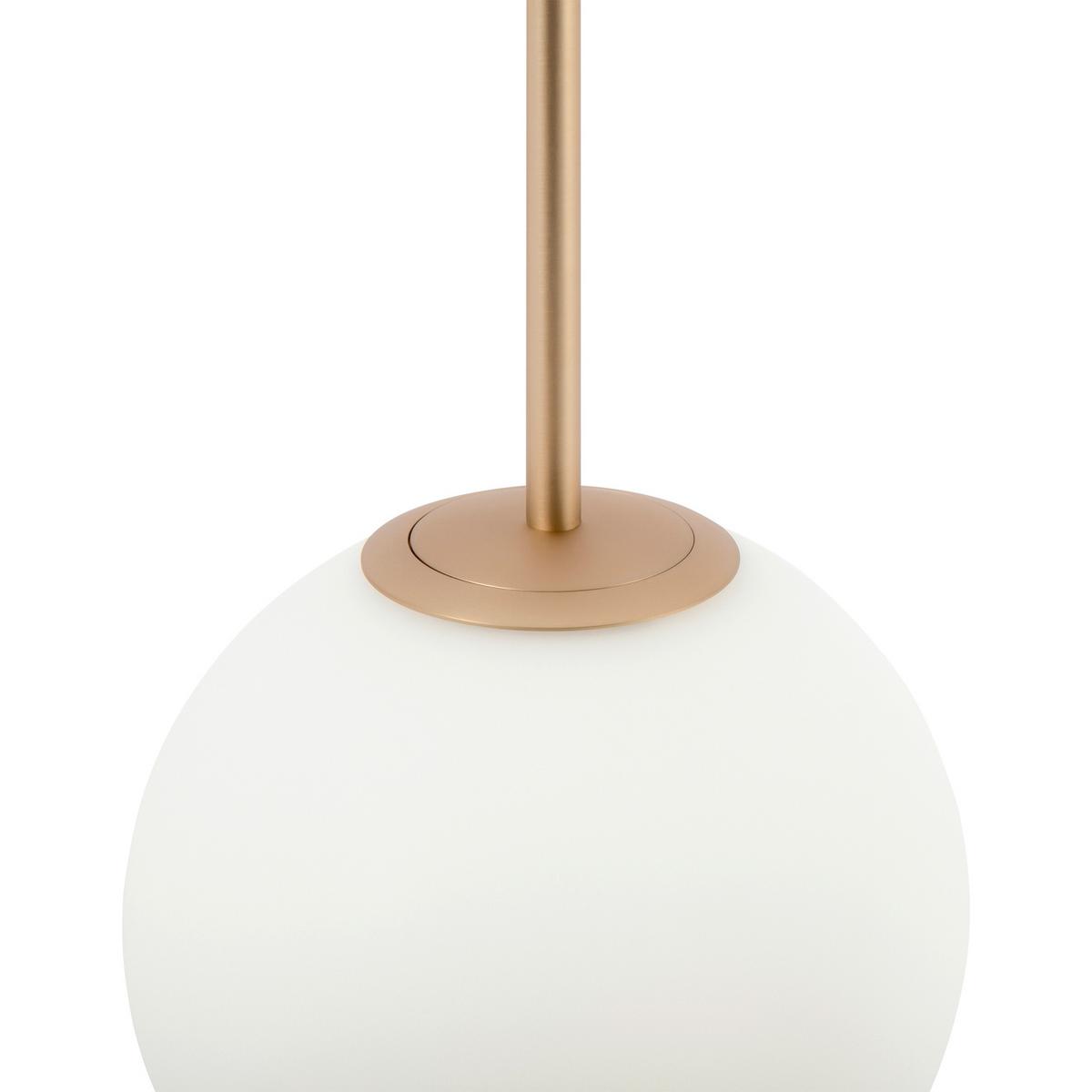 Pendelleuchte Basic Form Weiß/Goldfarben max. 40 Watt - Goldfarben/Weiß, Trend, Glas/Metall (20/40cm) - MAYTONI