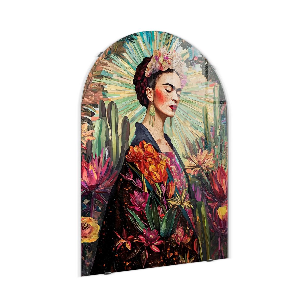 Glasbild Multicolor ca. 70x100cm - Multicolor, Basics, Glas/Papier (70/100cm)