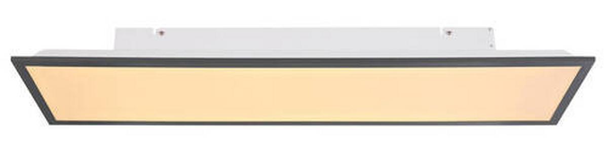 LED-Deckenleuchte Doro max. 24 Watt - Opal/Graphitfarben, Basics, Kunststoff/Metall (80/20/7,5cm)