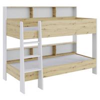 ŁÓŻKO PIĘTROWE SWAY IV ART.NR.BE2994178 - biały/dąb artisan, Konventionell, materiał drewnopochodny (90/200cm) - MID.YOU