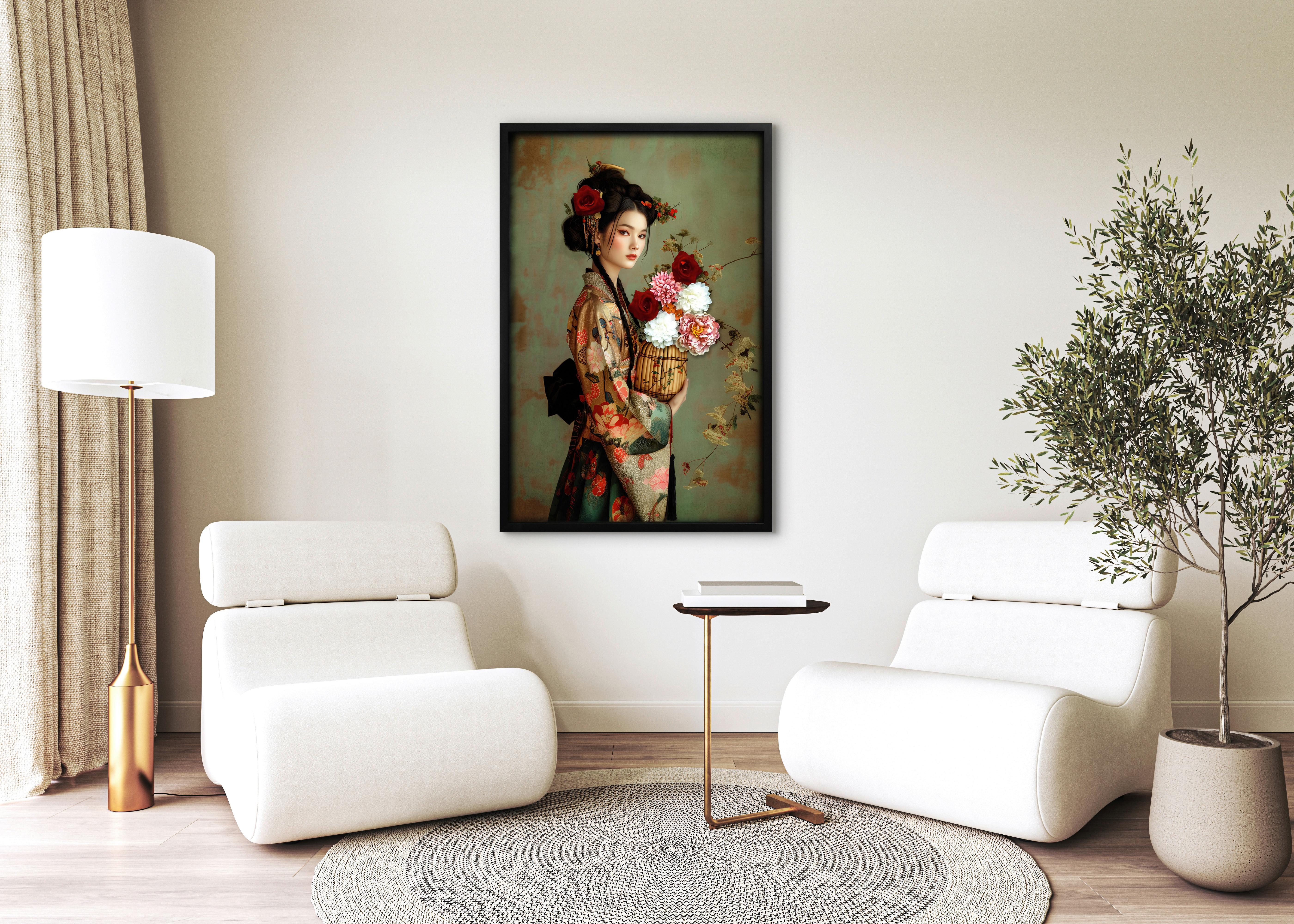 CANVASTAVLA DENISE SMALL - multicolor/svart, Modern, plast (60/90cm) - Premium Living