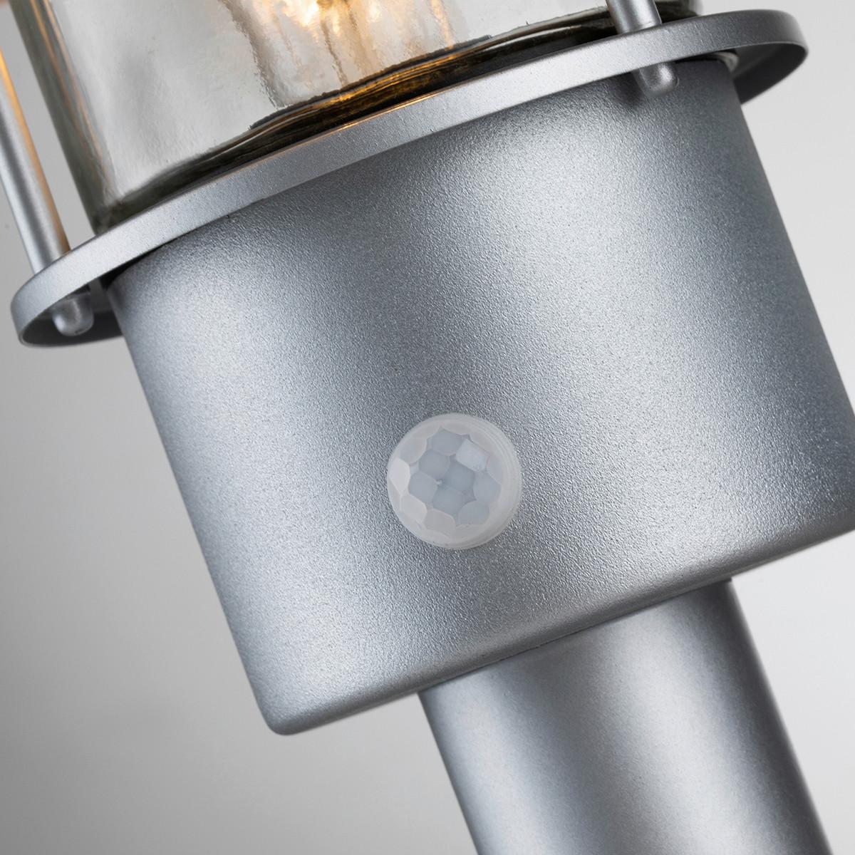 Talpas Lámpa Klampenborg-Ped-Pir-Sil - ezüstszínű, Konventionell, üveg/fém (27.5/33.7cm) - Elstead Lighting