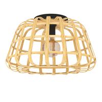 Deckenleuchte 390149*montezuelo - Schwarz, Natur, Holz/Metall (45/26,5cm) - Eglo