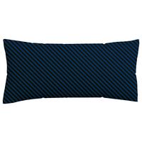 Kopfpolsterbezug Woven Satin Schwarz/Dunkelblau ca. 40x80cm - Schwarz/Dunkelblau, Basics, Textil (40/80cm) - Schlafgut
