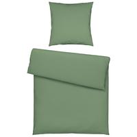 Bettwäsche Stone Washed Uni ca. 135x200cm - Jadegrün, ROMANTIK / LANDHAUS, Textil (135/200cm) - Modern Living